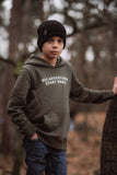 Green NOBEARS hoodie for kids